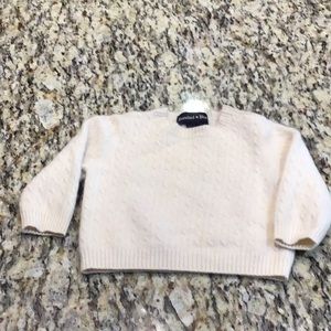 Ralph Lauren Cream Cable Knit Sweater - Kids